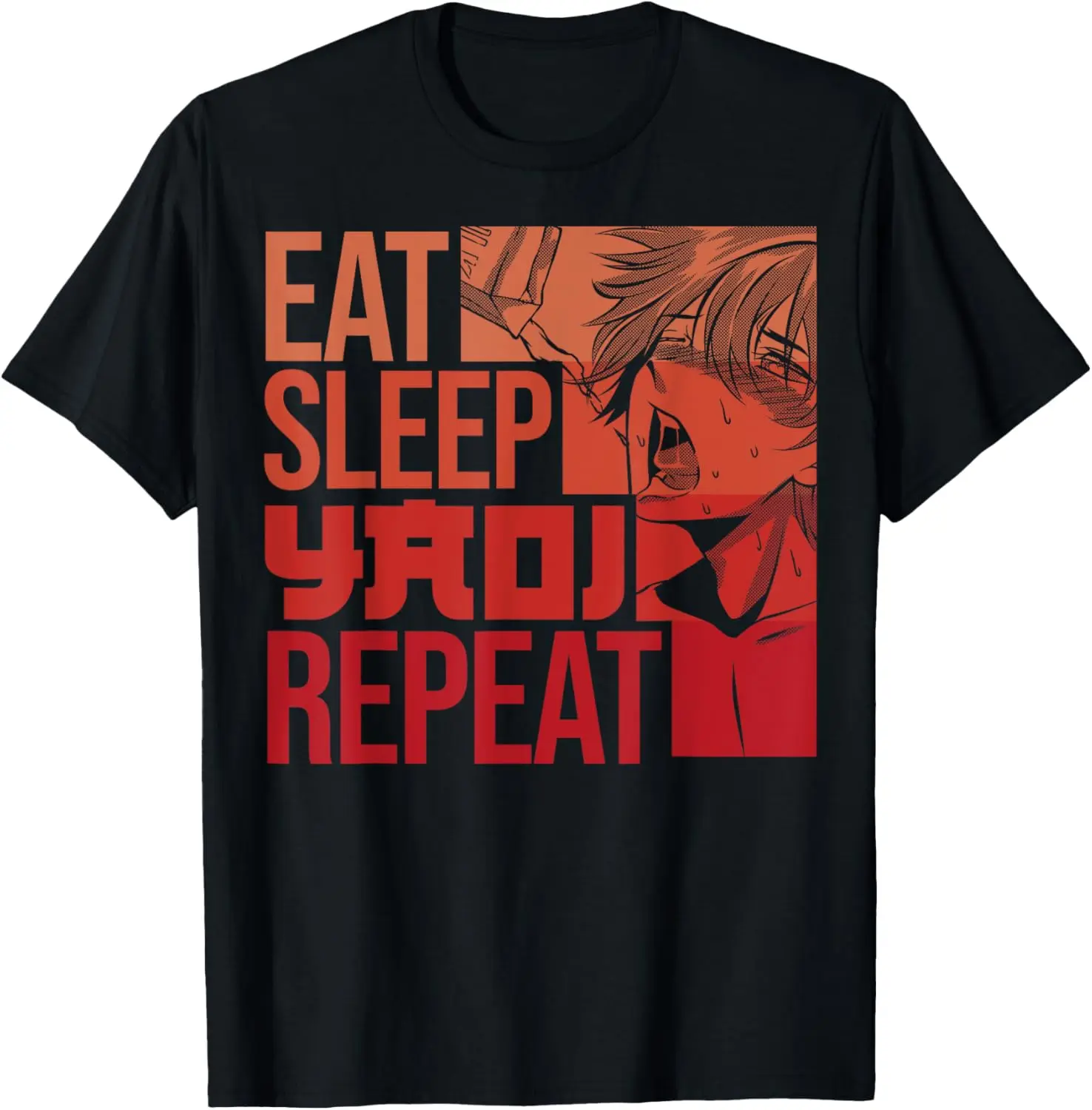 

Eat Sleep Yaoi Repeat Gay Anime T-Shirt