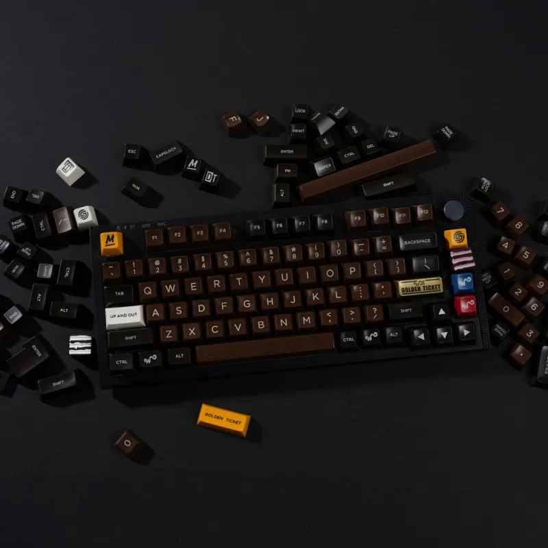 Chocolate Keycap Set abs plasticfor mechanical keyboard beige grey cyan gh64 xd75 xd84 xd98 104