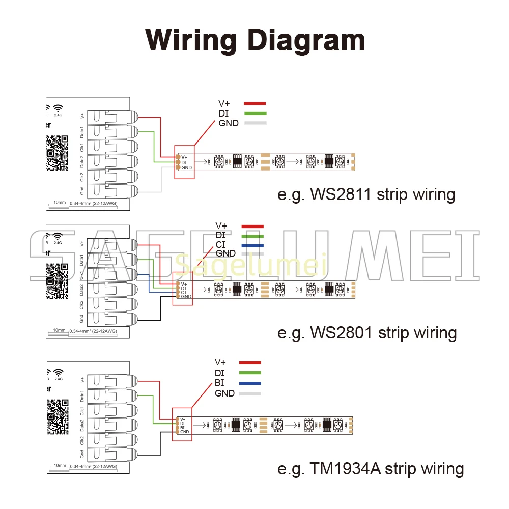 WiFi Tuya SPI Digital Pixel LED Controller Smart Life App Control GLEDOPTO WS2811 TM1814B TM1934A SK6812 WS2801 WS2805 UCS2904B