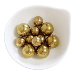 Brass (H62) solid bearing balls 12mm 12.7mm 15mm 15.875mm 20mm 30mm High Precision