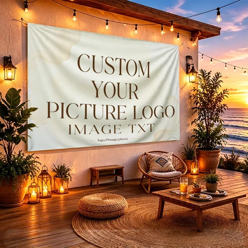 Custom Banner Flags Suitable For Personalized Logo Image Auto Repair Shop Courtyard Decoration Commercial Advertising Promotion