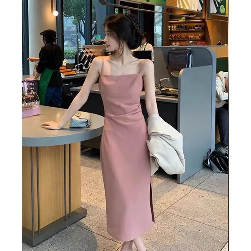 Fashion Temperament Set for Women in Spring and Autumn 2024, New High-end Style Suit Jacket, Suspender Dress Two-piece Set