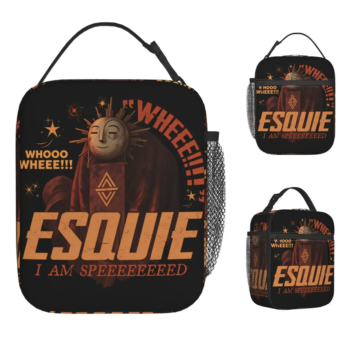 

Ланч-бокс Esquie I Am Speed, милый портативный термосумка-холодильник из оксфорда для женщин, школьный, на заказ