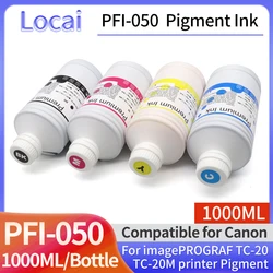 1000ML PFI-050 Refill ink PFI050 refill pigment ink For Canon imagePROGRAF TC-20 TC-20M printer PFI 050 pigment ink Color Bk C