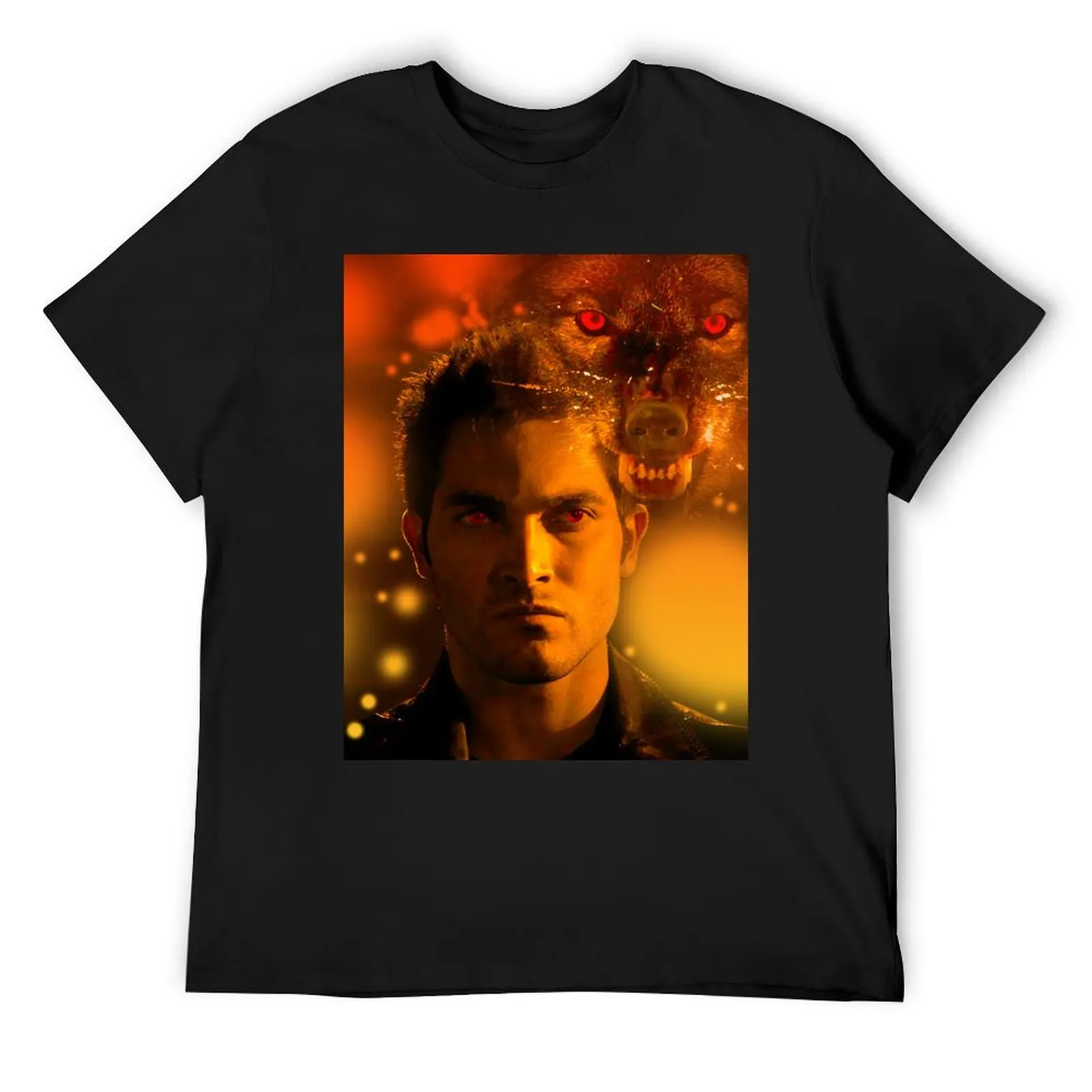 

Derek Hale T-Shirt sports fans Short sleeve tee blue lock designer shirts oversized t shirt men