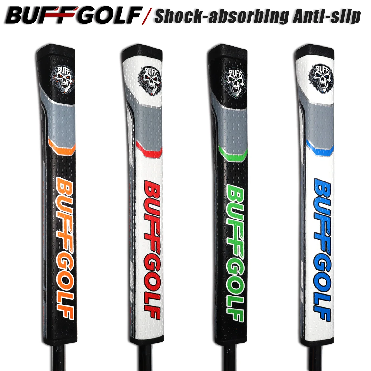 Golf putter grip shock-absorbing and anti-slip golf club putter grip, available in multiple colors, golf training accessory