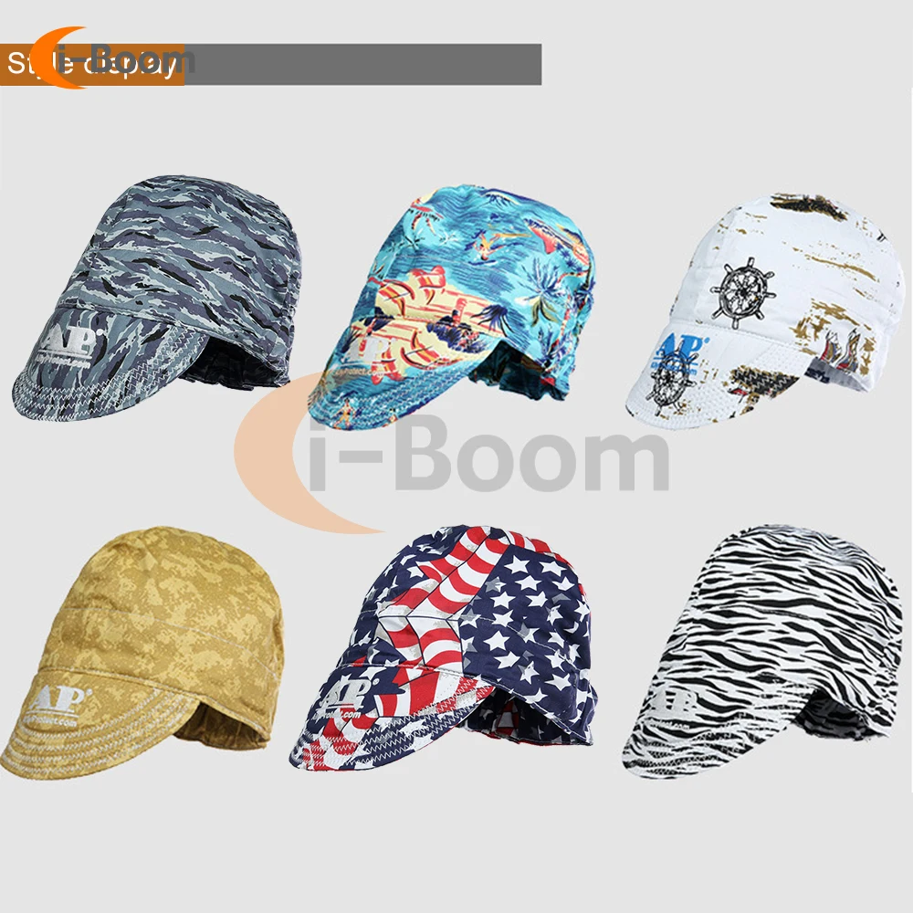 AP-6621 Elastic Welding Hat Sweat Absorption Welders Welding Protective Cap Flame Resistant Head Full Protection Hood Safety Cap