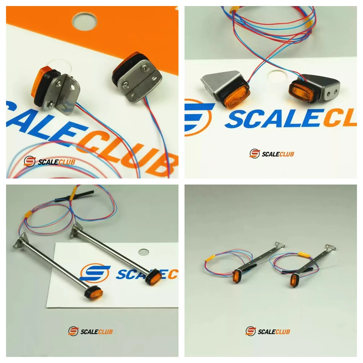 Scaleclub 1/14 트랙터 덤프 트럭 폭 조명 경고등 위험등 LESU DIY