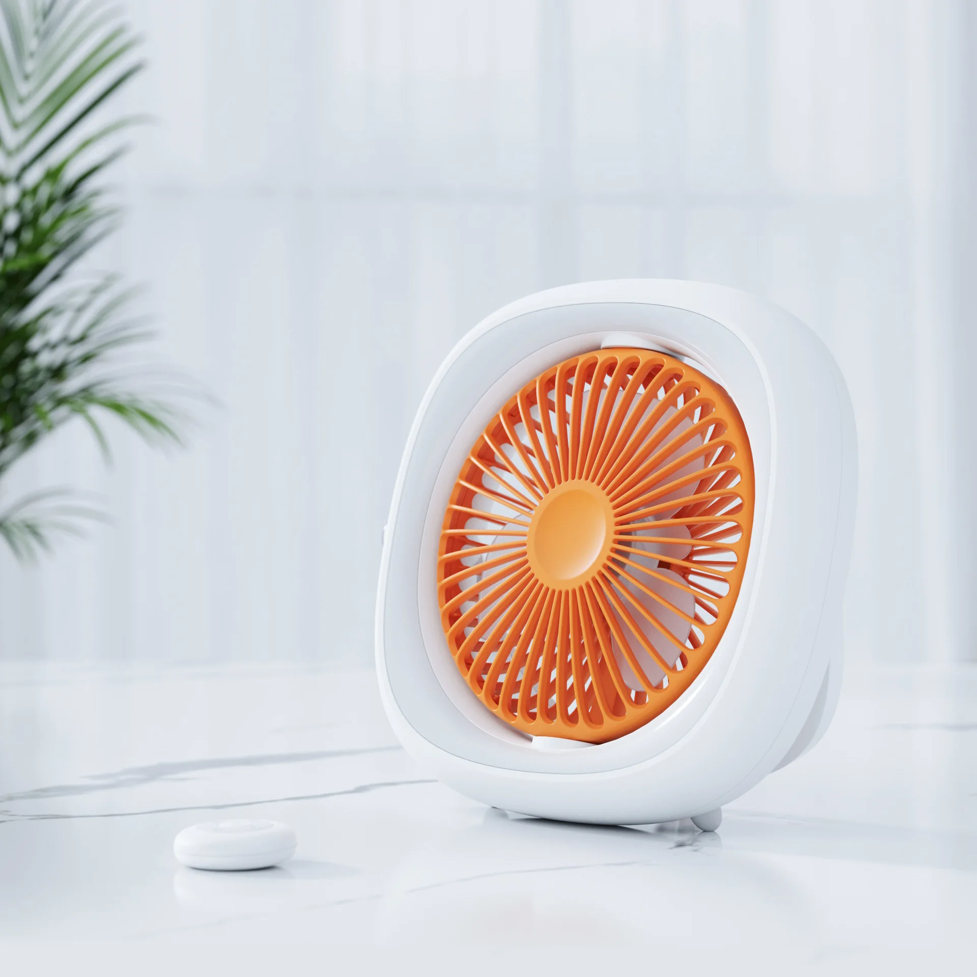 

Camping Fan 4000MAh Rechargeable,Portable Battery Operated Folding Desk Fan With Night Light ,Hangable USB Mini Air flow Fan