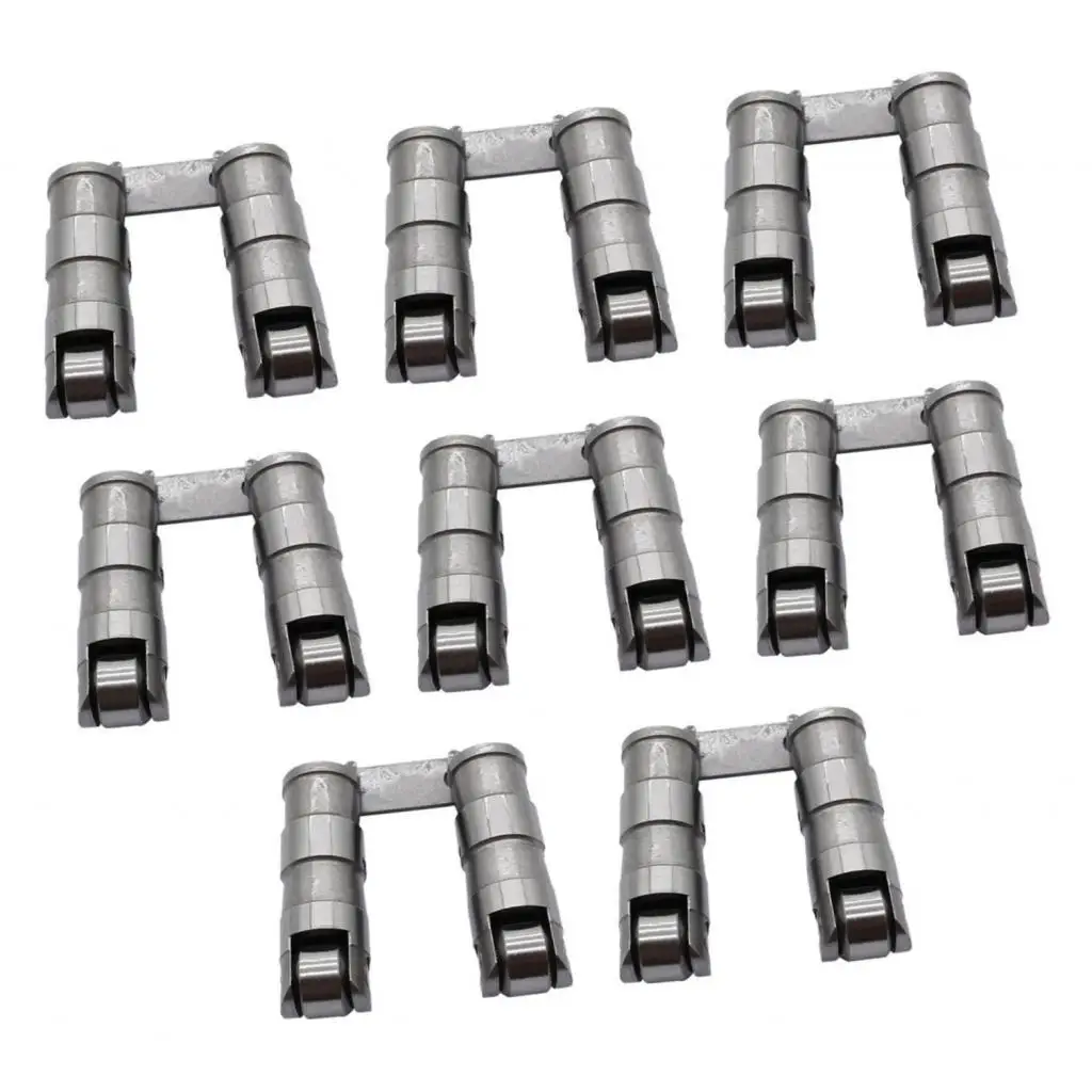 

8Pcs Hydraulic Roller Lifters High Performance Metal Car Accessories Premium with Link Bar for Chevrolet 400 1970-1981 6.6L