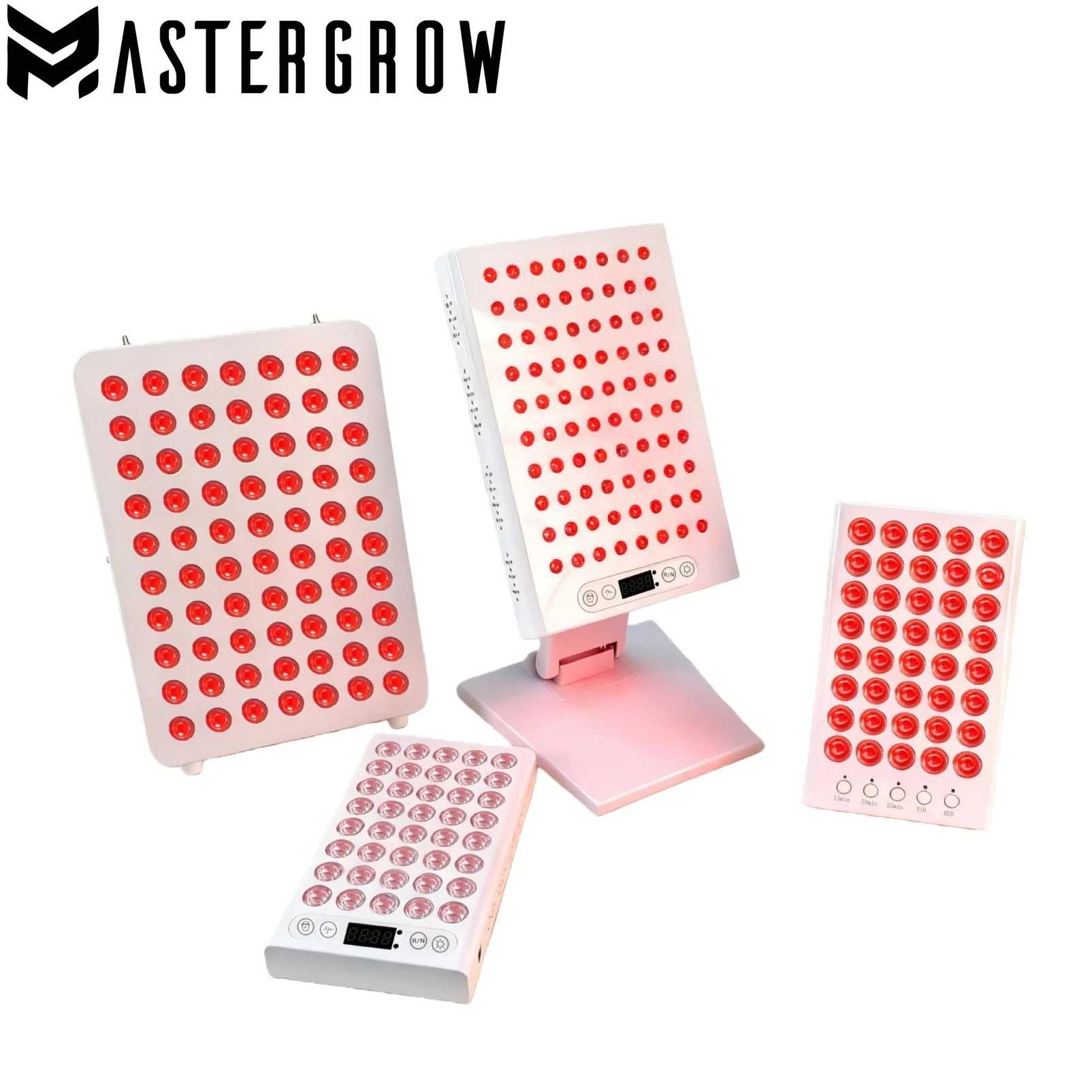 Panel de terapia de luz roja Led temporizador regulable de 660nm 850nm con soporte de mesa para dispositivos de belleza LED con luz de terapia infrarroja facial