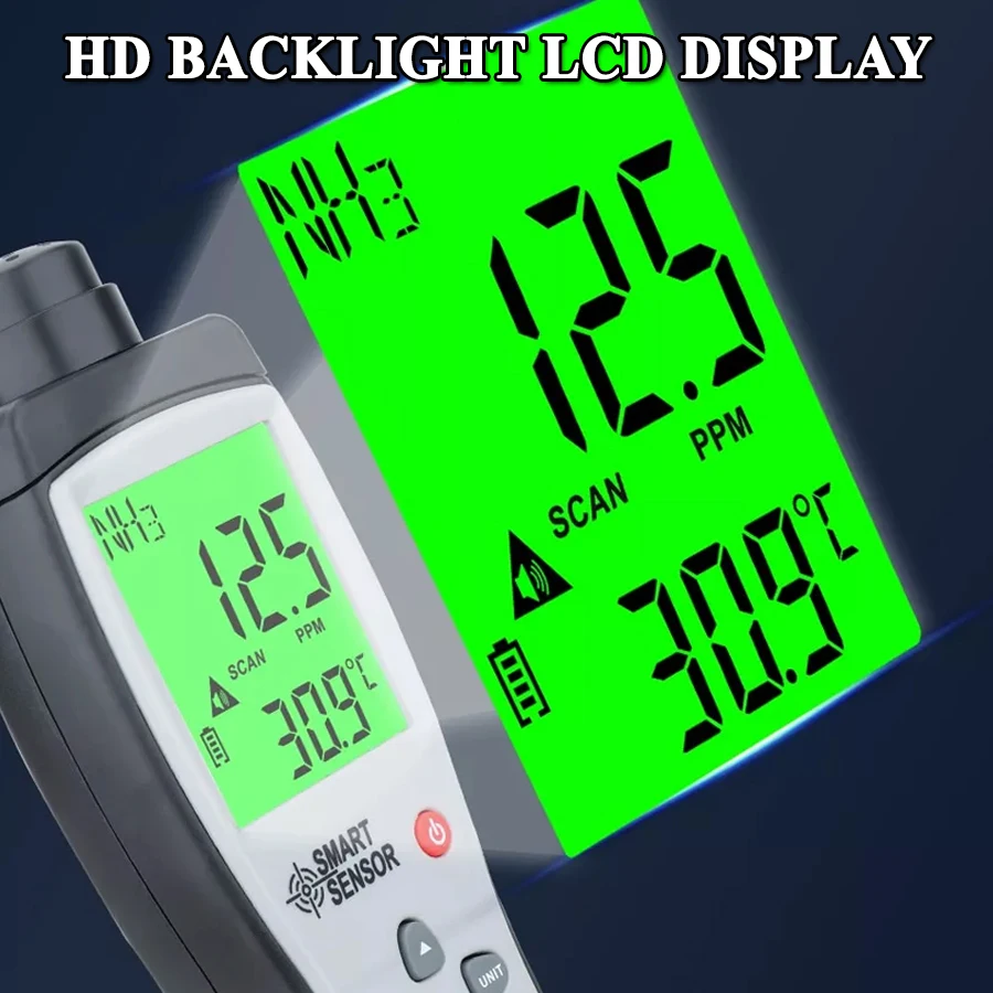 Smart Sensor AR8500 Digital Ammonia Gas Detector