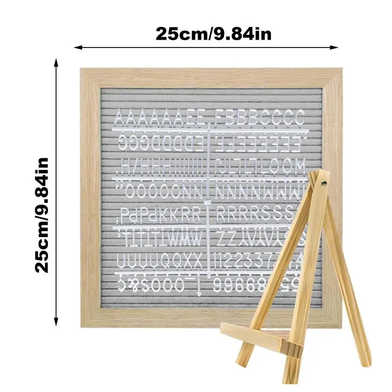 Tablero de letras, tablero de mensajes de fieltro pequeño, decoración del día de la madre a la moda, cartel de anuncio elegante con soporte para el hogar