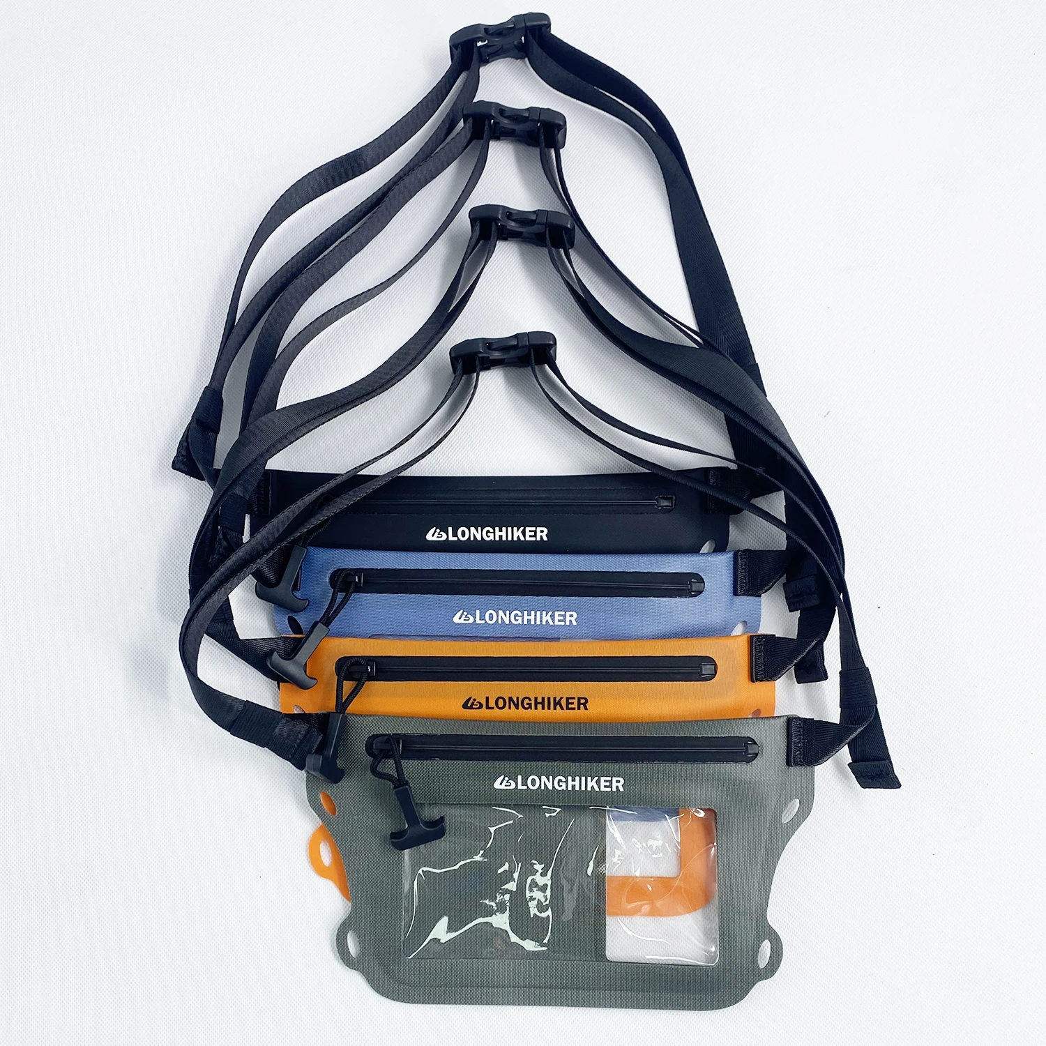 حقيبة خصر مقاومة للماء لكل من الرجال والنساء، حقيبة للهاتف المحمول بسعة كبيرة، متوافقة مع شاشة اللمس، تسمح تحت الماء #5