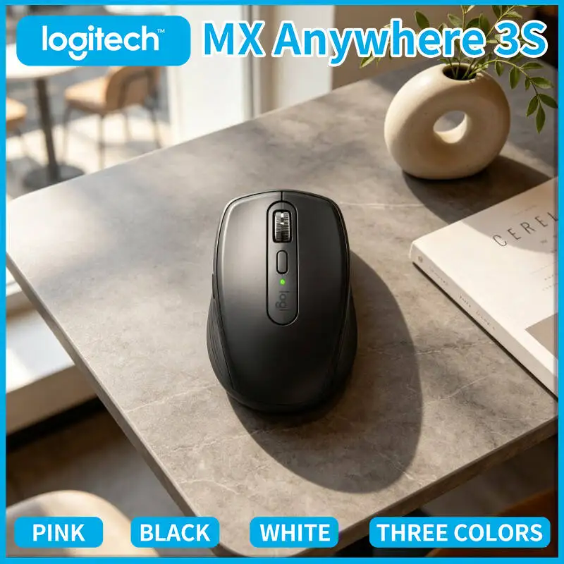 

Top-Tier Logitech MX Anywhere 3S - 8K DPI, MagSpeed Scroll, Silent Click, USB-C Fast Charge, Multi-OS Support, Anti-Slip Grip