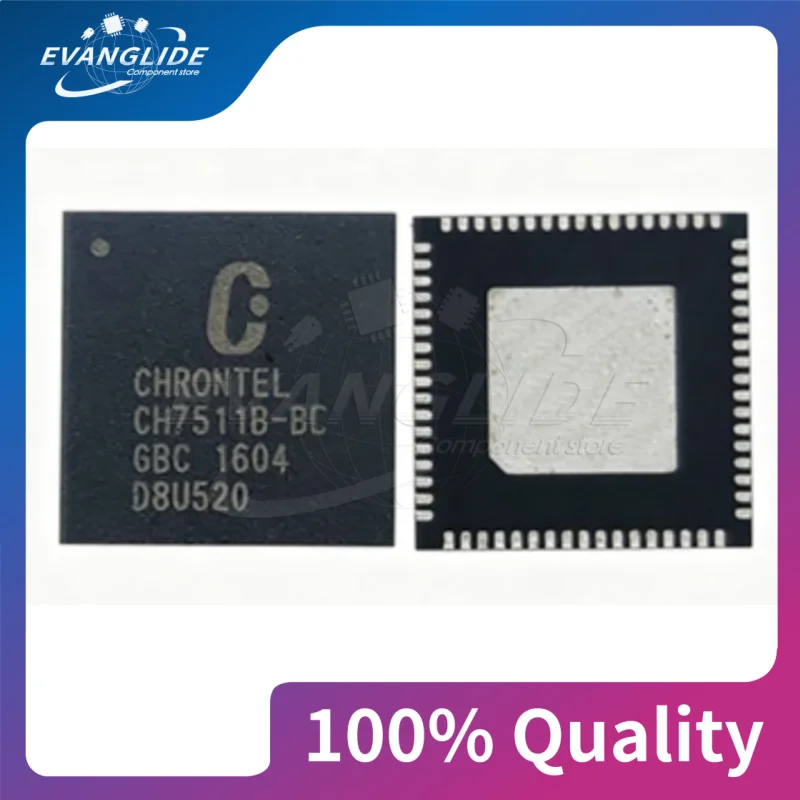 2 PCS/LOT CHRONTEL CH7511B-BF QFN68 CHIP