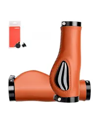 Cubierta de cuero ergonómica para manillar de bicicleta, agarre para Scooter, ciclismo de montaña, antideslizante, 1Piar