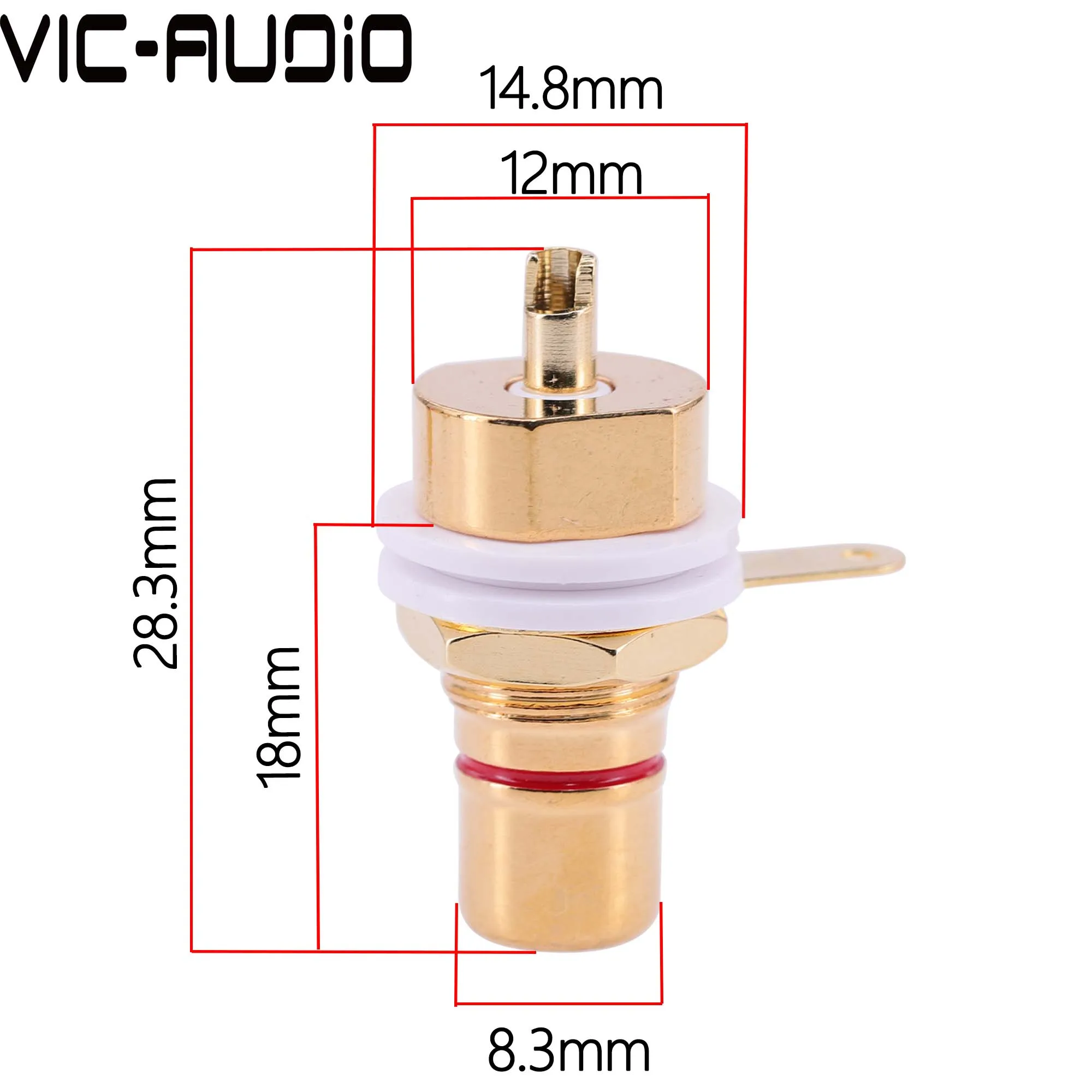 Разъем RCA, гнездовой разъем, шасси, разъем, аудиоразъем, перегородка, цикл, гайка, пайка, позолоченный усилитель, аудиоразъем