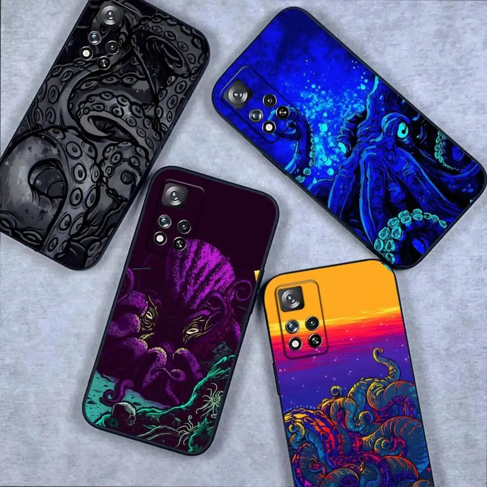 

Cthulhu Mythos Squidward Phone Case For Samsung S 25,24,23,22,30,21,10,9,Ultra,Plus,Lite,FE,4,5G Black Soft Case