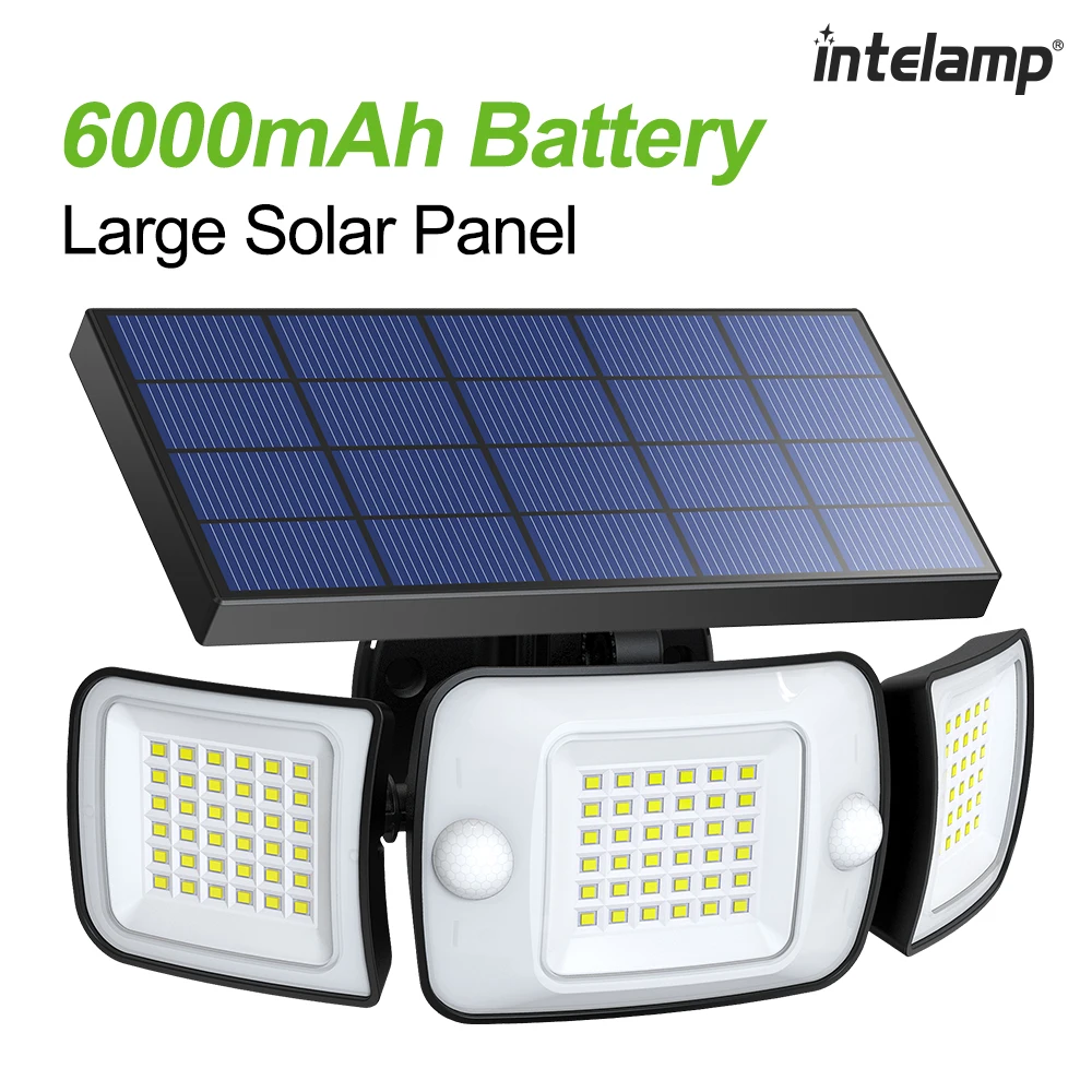 Lampes solaires d'extérieur avec 3 Modes de capteur de mouvement, applique murale Super brillante, étanche IP65, pour jardin, cour, chemin, Garage