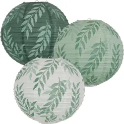 3Pcs Paper Lanterns Decorations for Rustic Party Bridal Shower Wedding  Vine Pattern Sage Green Birthday Party Supplies