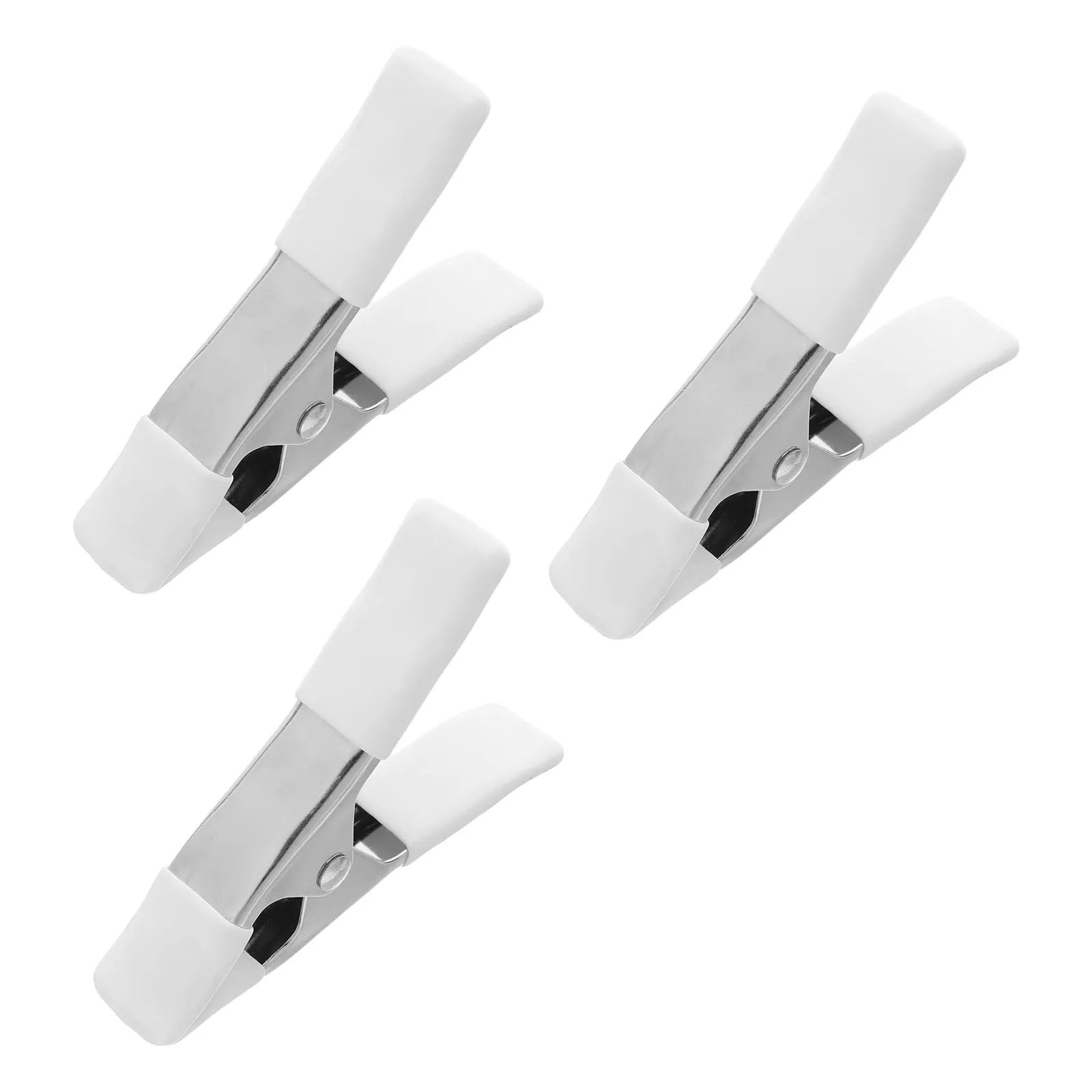 3pcs 4 Inch Heavy Duty Nickel-Plated Spring Clamps Plastic Coated Woodworking Clamps For Crafts Diy Photography Studio Pvc
