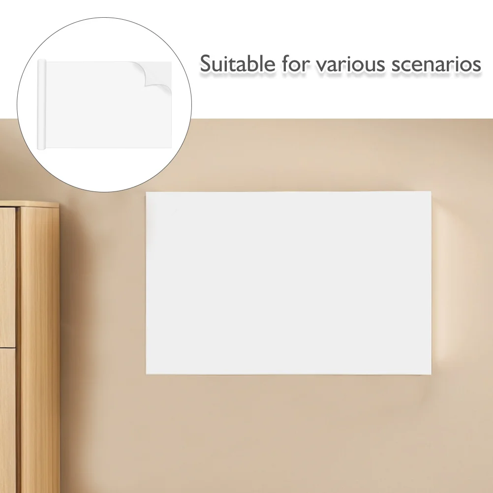 1 Roll Extra Large Self Adhesive Whiteboard Sticker Dry Erase Wall Board For Home Office School Portable Lightweight Erasable