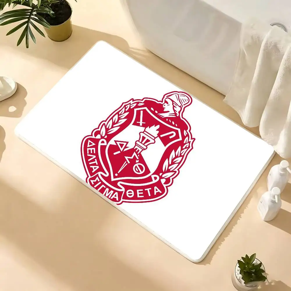 D-Delta Sigma Theta Soft Thick Non-Slip Mat for Living Room Bedroom Kitchen Decor Rugs
