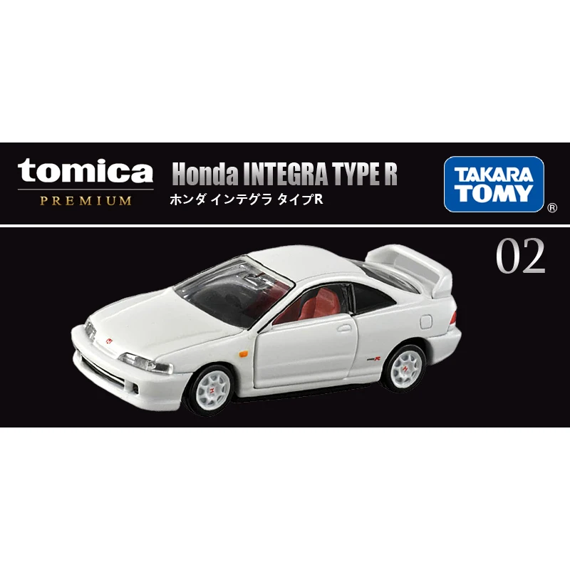 TAKARA TOMY TOMICA die-cast alloy car TP02 Honda INTEGRA TYPE R model toy ornament, children's Christmas gift for boys