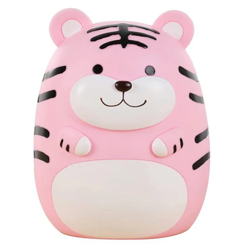 Piggy Bank,Cute Animal Tiger Large Capacity Money Banks With Opening,Kid's Shatterproof Coin Bank,Coin Saving Box