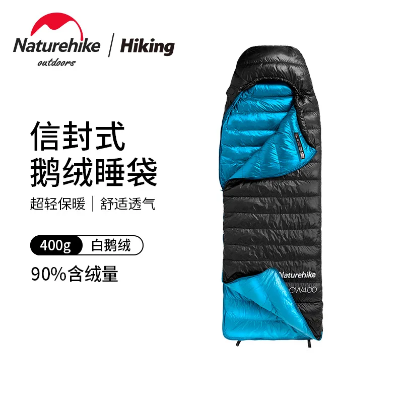 

Naturehike CW400 750FP Envelope Type Outdoor Camping Sleeping Bag Winter Warm White Goose Down Ultralight Travel Sleeping Bag