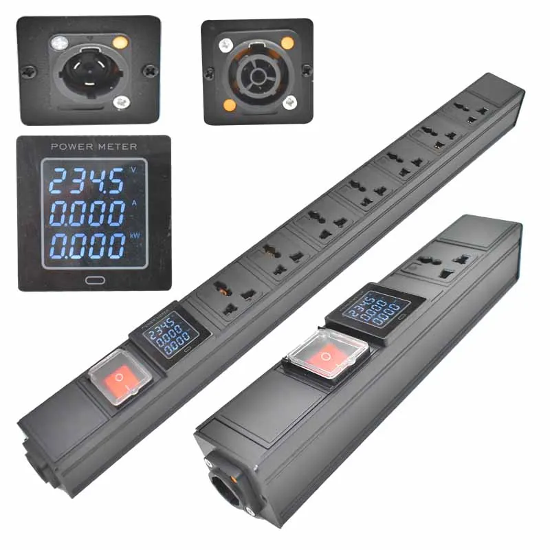 

STRIDER RUI NAC3FPX NAC3MPX PDU power strip UK Adapter 1-7Ways universal output extension with network cabinet rack