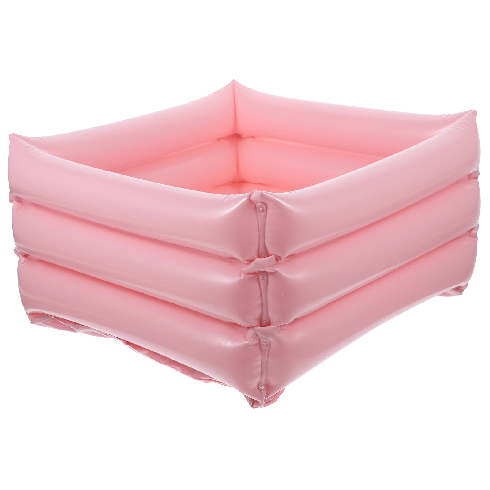 

Foot Tub Inflatable Cleaning Sink Portable Body Washing Basin Container Pink Tool PVC Travel