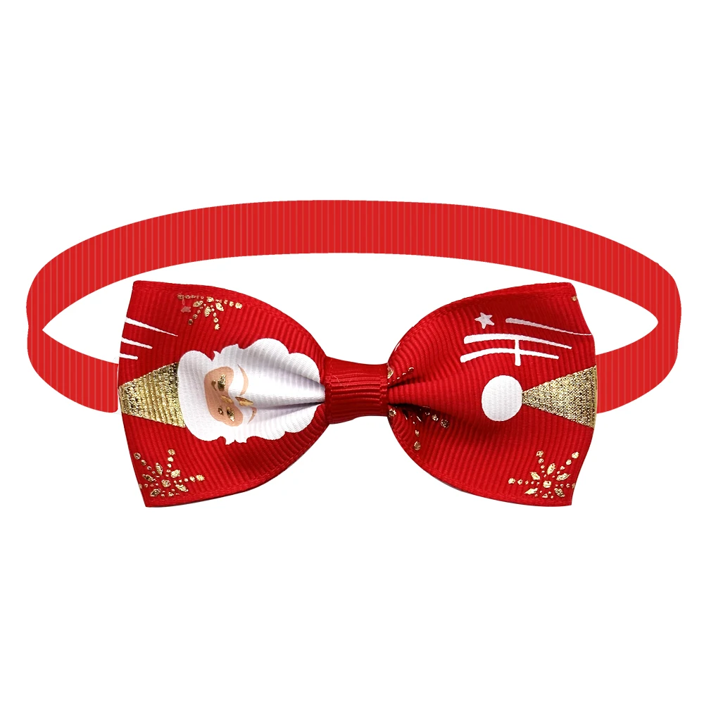 50/100PCS Christmas Decorate Pet Dog Bowties Dog Cat Bow Ties&Bowties Holiday Pet Supplies Dog Bowtie for Small Dog Accessories