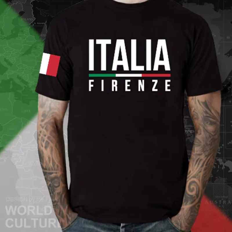 Firenze Italia T Shirt Men 6XL Cotton Cool TShirt Firenze Florence Tuscany Toscana Comune Di Firenze Florentine Fiorentino Italy