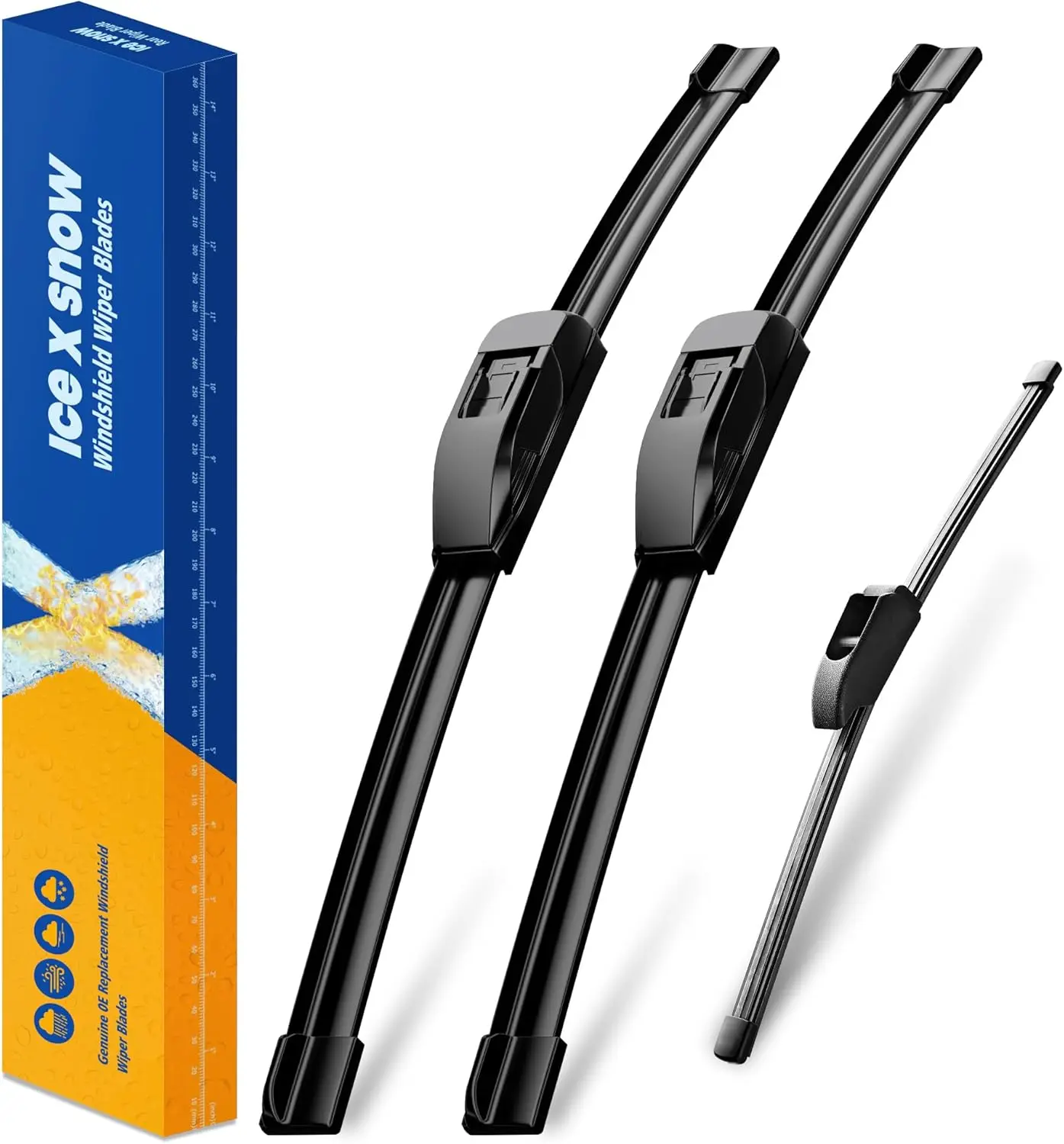 

3 дворника 26 "/16"/12" Замена лобового стекла для Kia Niro 2023-2017 Niro EV 2022-2019 Автомобильное лобовое стекло 26 "+ 16" Передний дворник