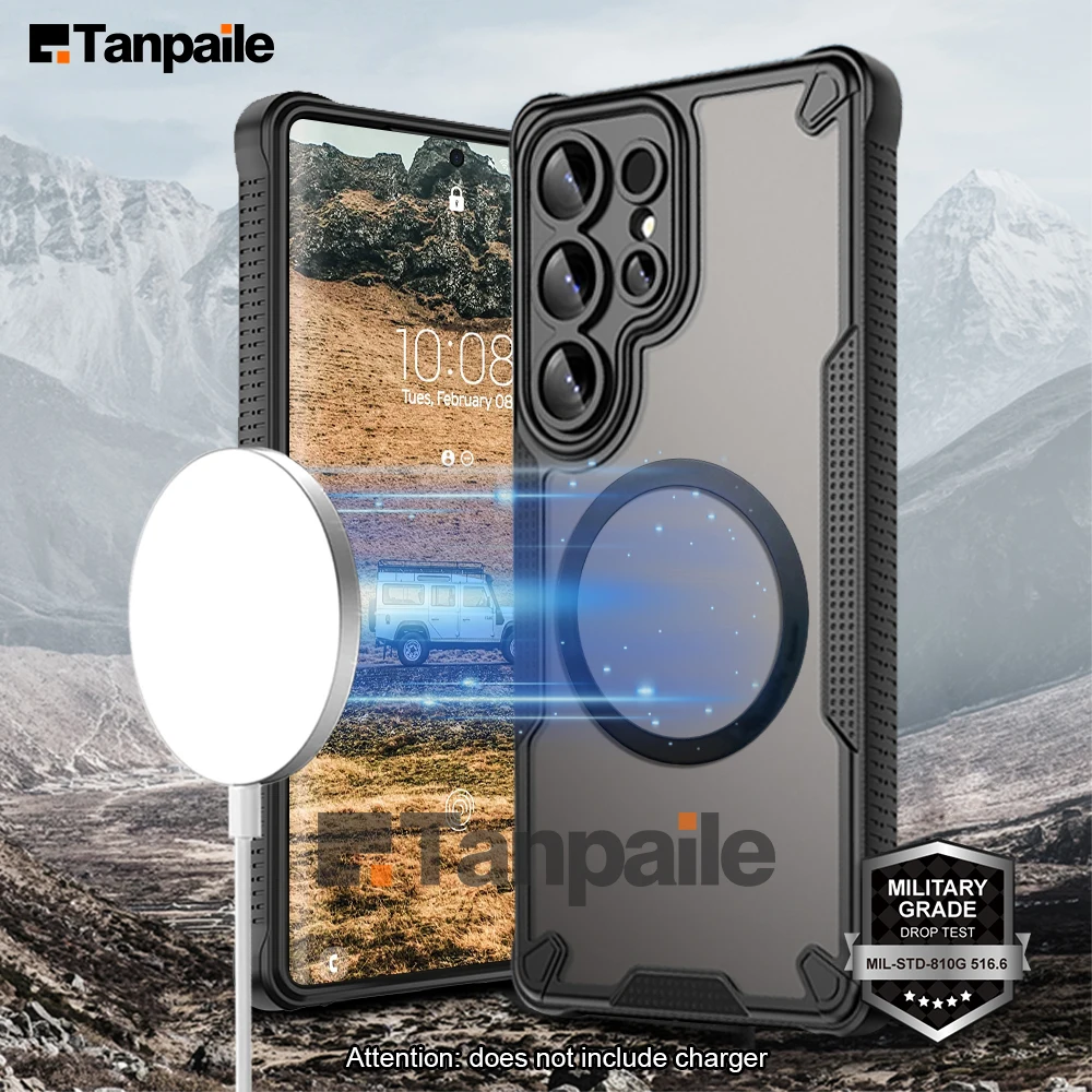 

Чехол для Samsung S25 Ultra для Samsung S24 Ultra S25+ S24+ S23+ S22+ Edge FE Magsafe Чехол для спорта на открытом воздухе Противоударный чехол