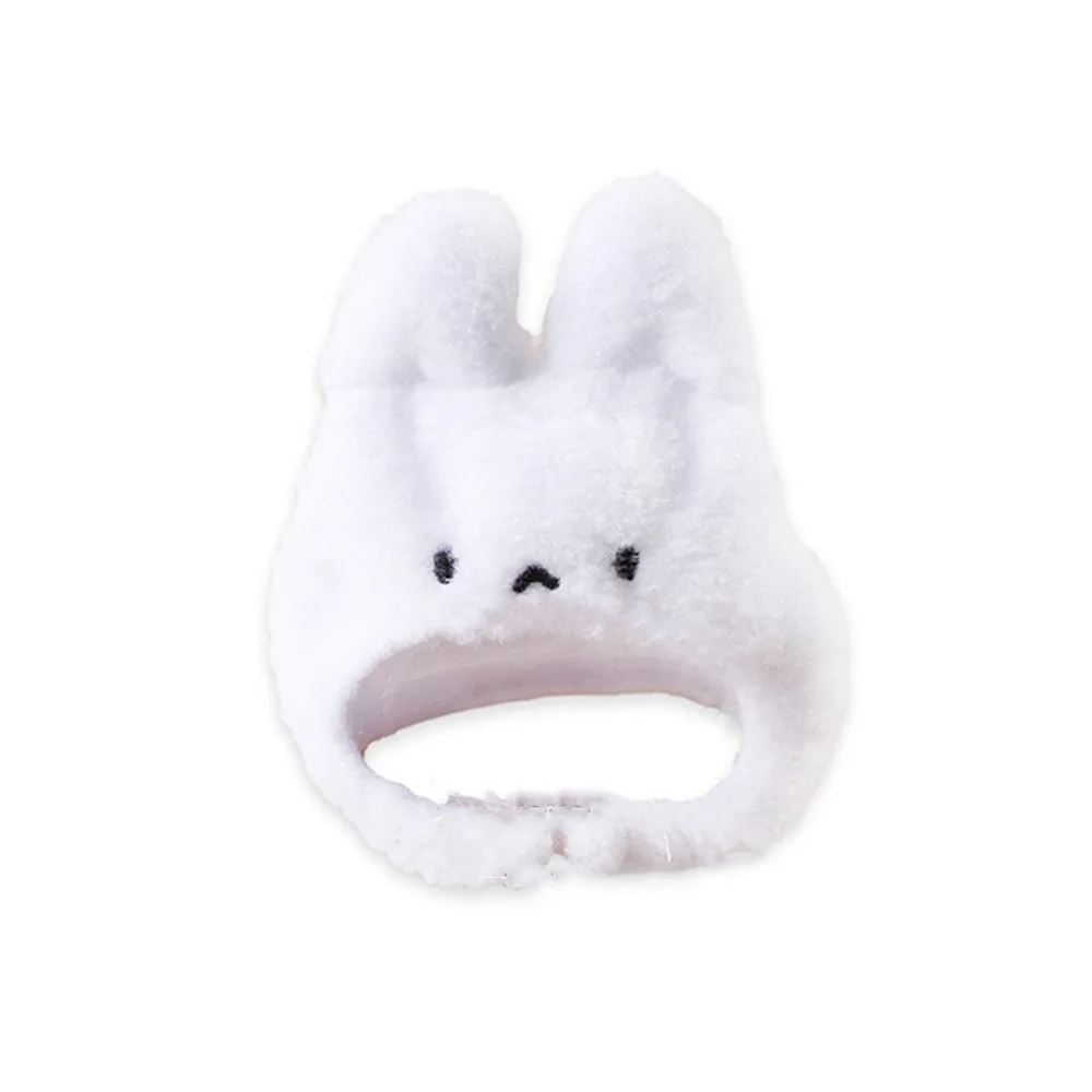 

Funny Cute Pet Head Hat Plush Elastic Noise Protection Dog Dress Up Cap Warm Soft Cat Head Cover Party Cosplay