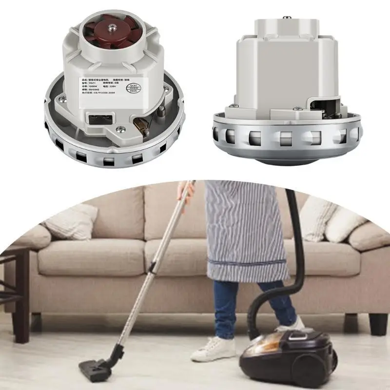 J6PE 1200W Brush Motor Commercial Vacuum Motor Vacuum Repair Motor Metal Texture for Vacuum Cleaners with Long Service Life