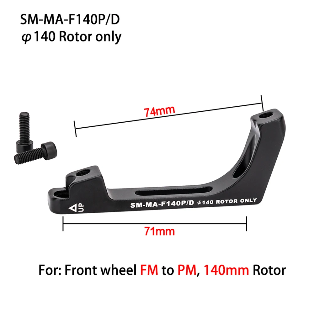 Efficiently Convert Your Road Bike's Brake System Flat Mount to Post Mount with This Lightweight Aluminum Adapter