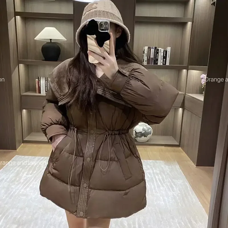 Down Coats for Women Long Parkas Woman Blouson White Jackets Discount Outdoor Clothes Modern Offers Demi-season High Quality Hot