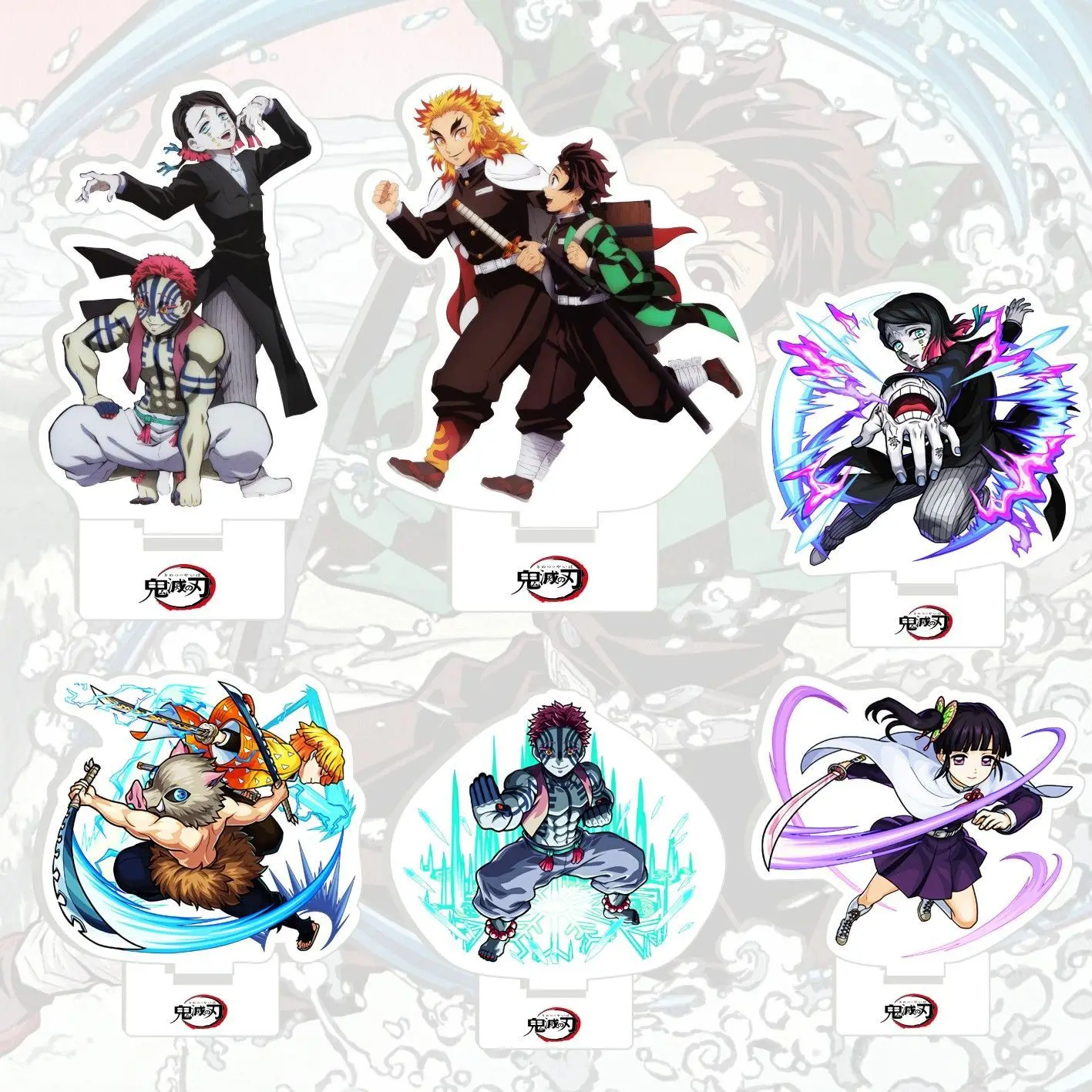 

Demon Slayer: Kimetsu No Yaiba Acrylic Stand Figure Uzui Tengen Akaza Anime Peripheral Cute Creativity Room Ornament Gifts New