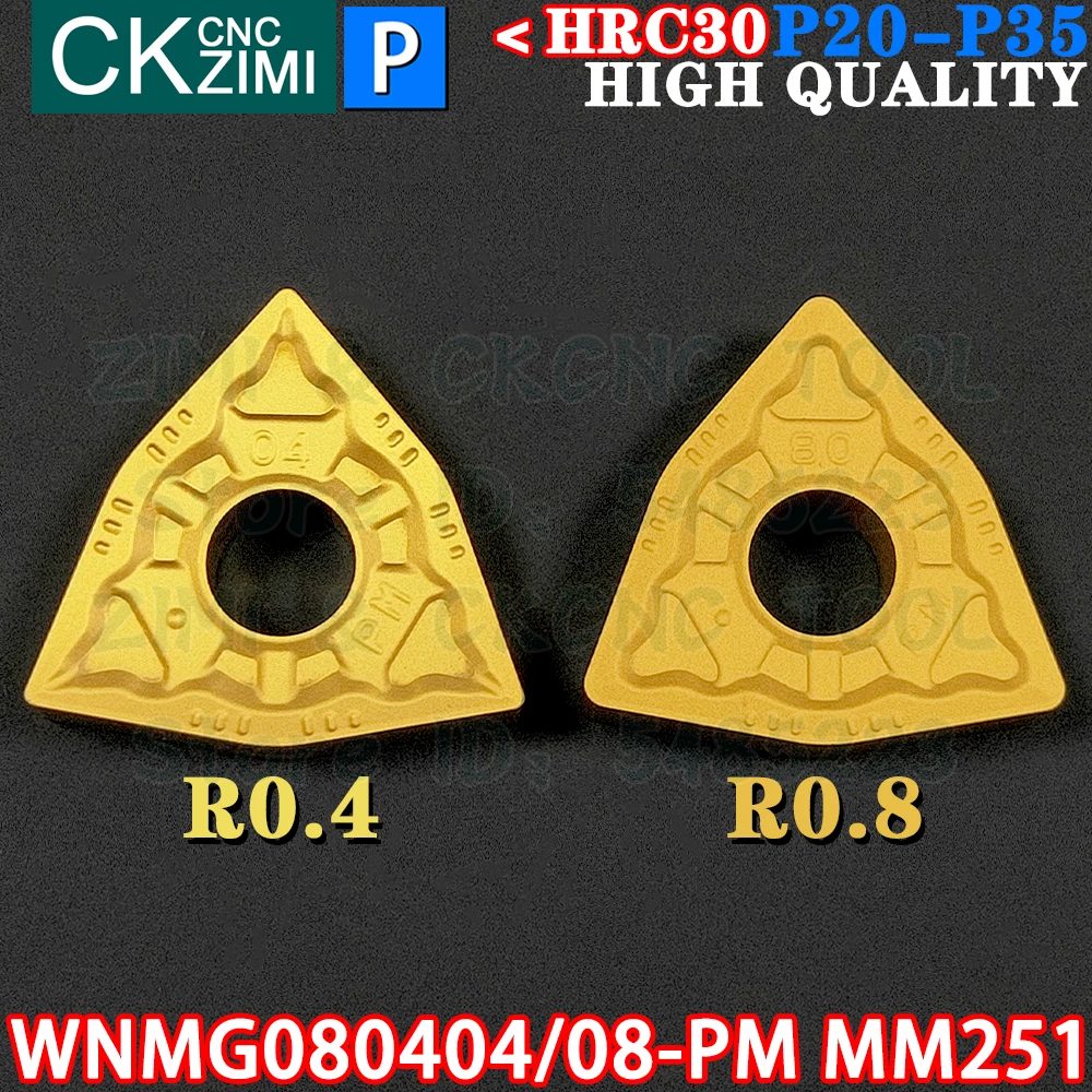 WNMG080404-PM MM251 WNMG080408-PM MM251 카바이드 인서트 외부 터닝 삽입 도구 WNMG 0804 WNMG0804 CNC 금속 선반 터닝 커터 도구