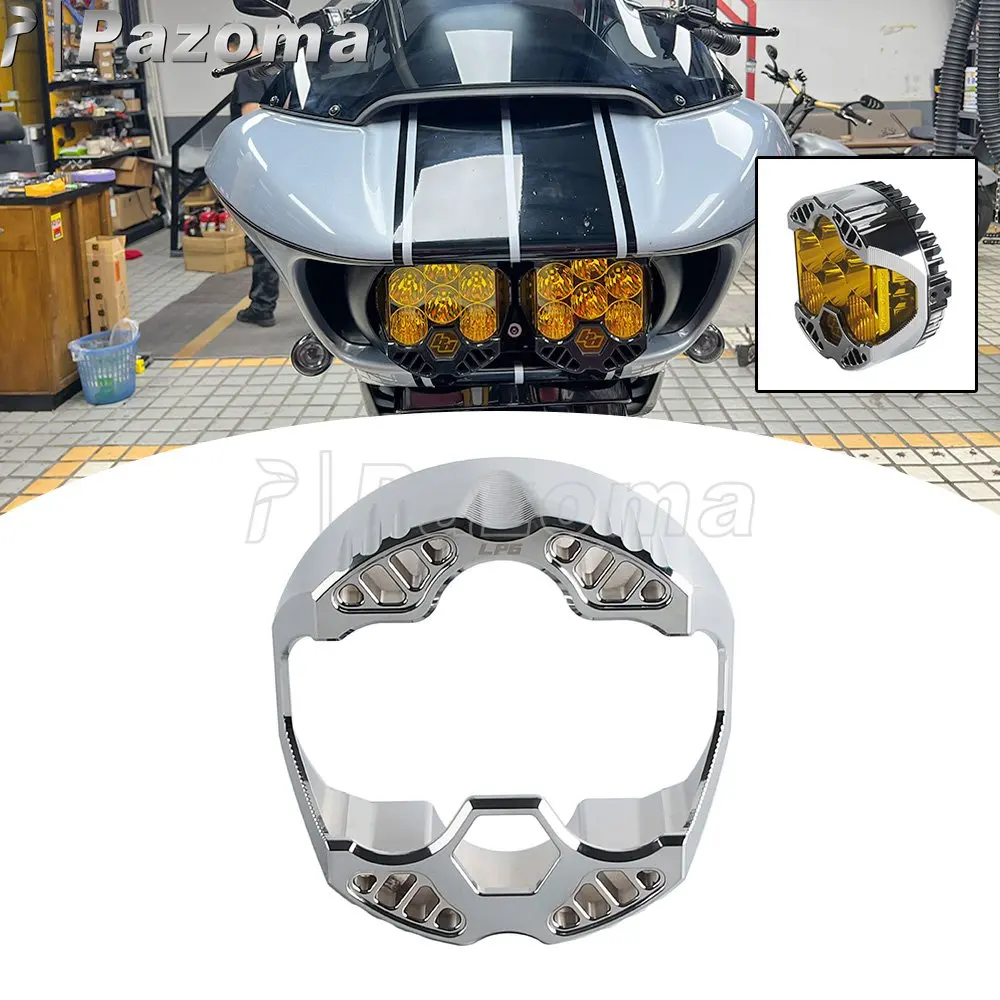 Scheinwerfergehäuse für Baja LP6 Scheinwerferlampe Gehäuse für Harley Touring Street Glide Road King Tri Glide Dyna Street Bob