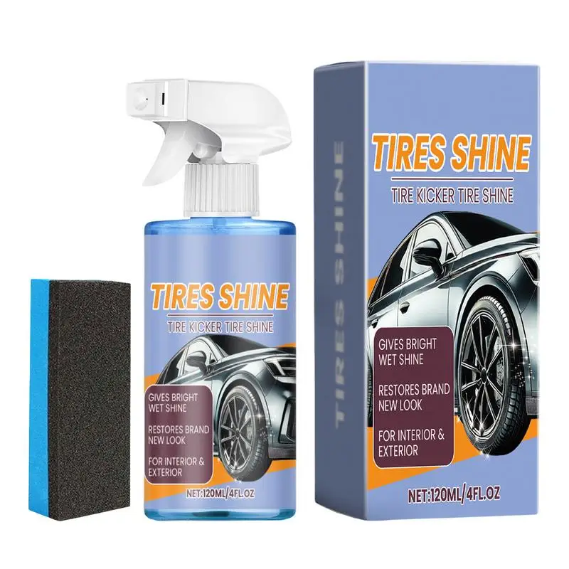 

Спрей для блеска автомобильных шин, 120 мл, водостойкая жидкость для восстановления вощения автомобильных шин, долговечная жидкость для ремонта автомобильных шин
