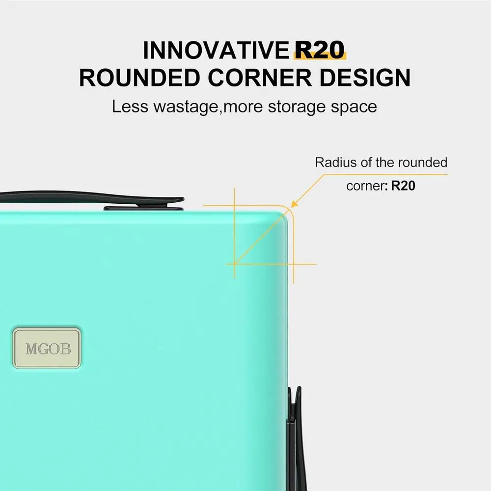 20 Airline-Approved Hardside Spinner Carry-On Suitcase 22x14x9 with TSA Lock & PC Hard Shell