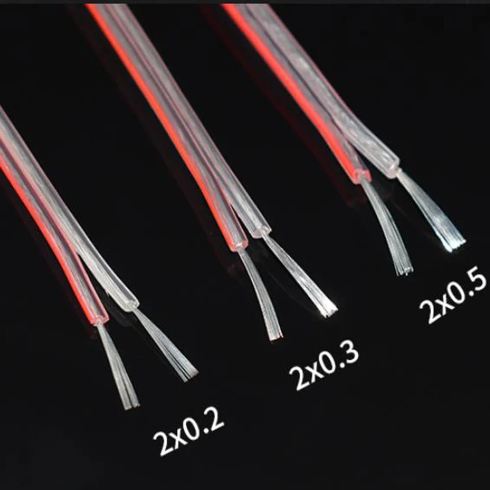 

Трансляционный провод Прозрачный параллельный гибкий провод для аудиодинамика 20/22/24 AWG Двойной луженый параллельный провод