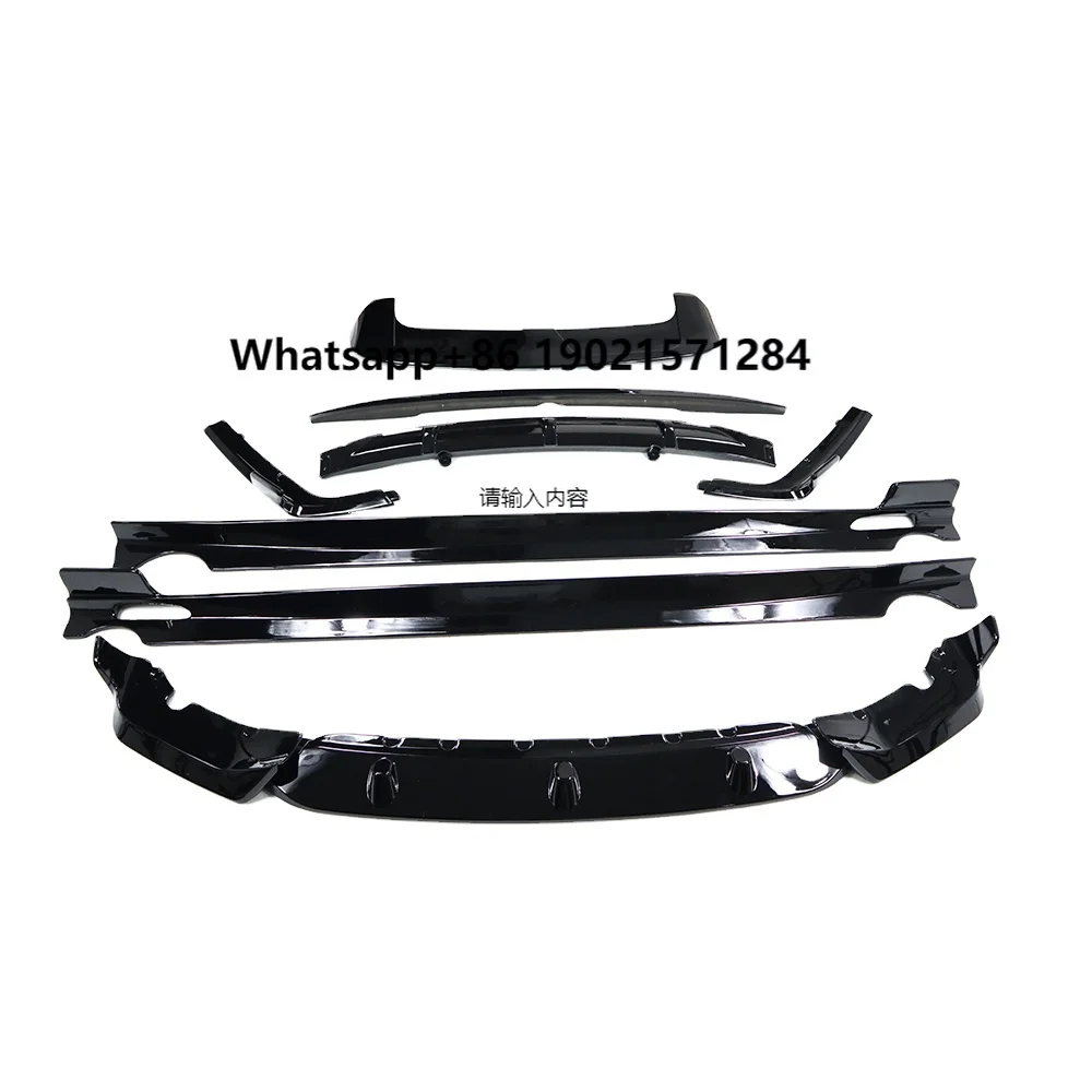

ABS G07 Body Kit Gloss Black Front Bumper Lip Spoiler Rear Diffuser Side Skirt Rear Spoiler Wing for X7 G07 M Sport 2019+