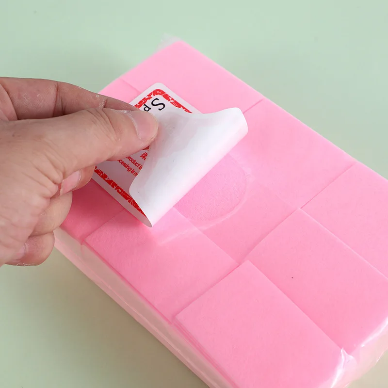 1000 Stücke Bunte Harte Fusselfreie Nageltücher Dicke Saugfähige Gelpoliermittel Entfernung Wattepads Nagelzubehör Für Zuhause Salon Maniküre