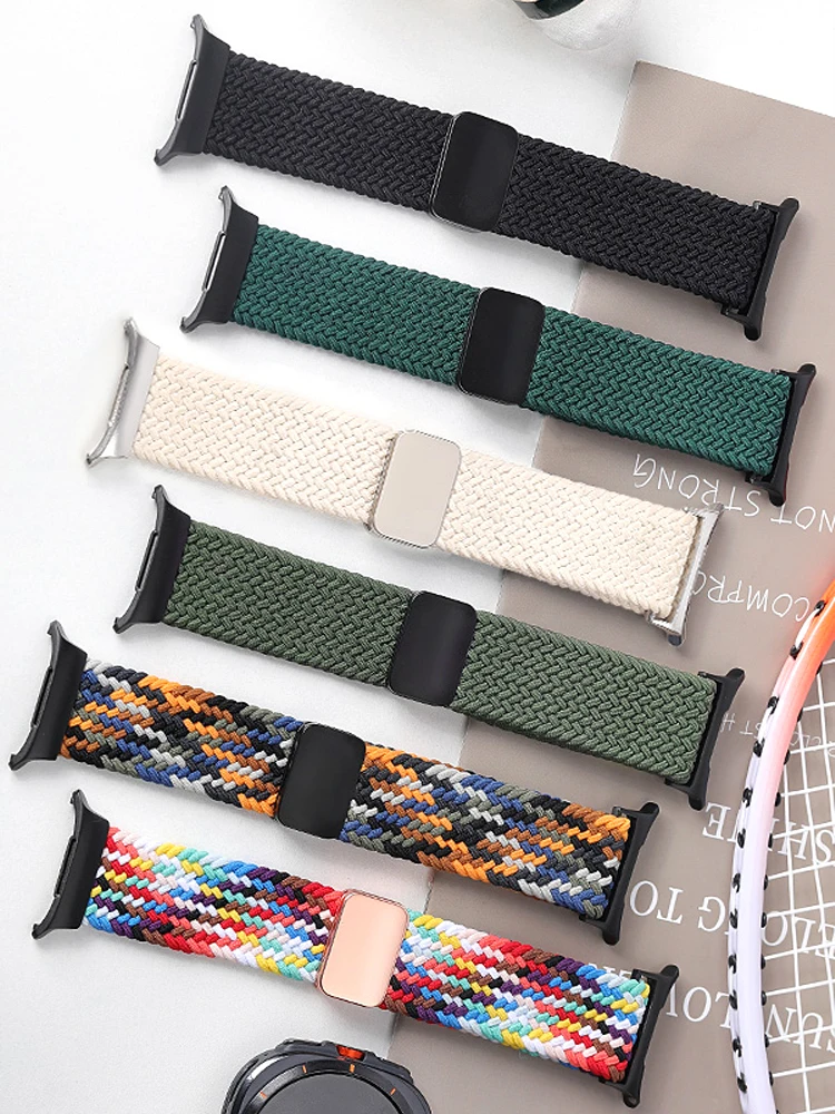 For Samsung Galaxy Watch Ultra Strap 47mm Accessories Magnetic Nylon Braided wrist belt Bracelet Correa Galaxy Watch7 Ultra Band